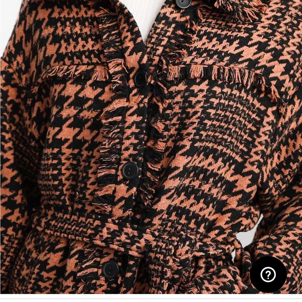 Houndstooth Shacket - Picture 2 of 4